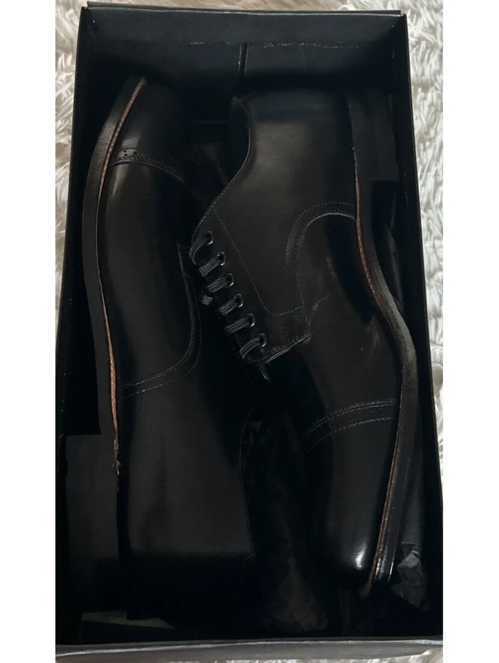 Stacy Adams Men’s Oxford Madison Cap Toe Size 11 E New In Box NIB Black Dressy - Picture 12 of 15